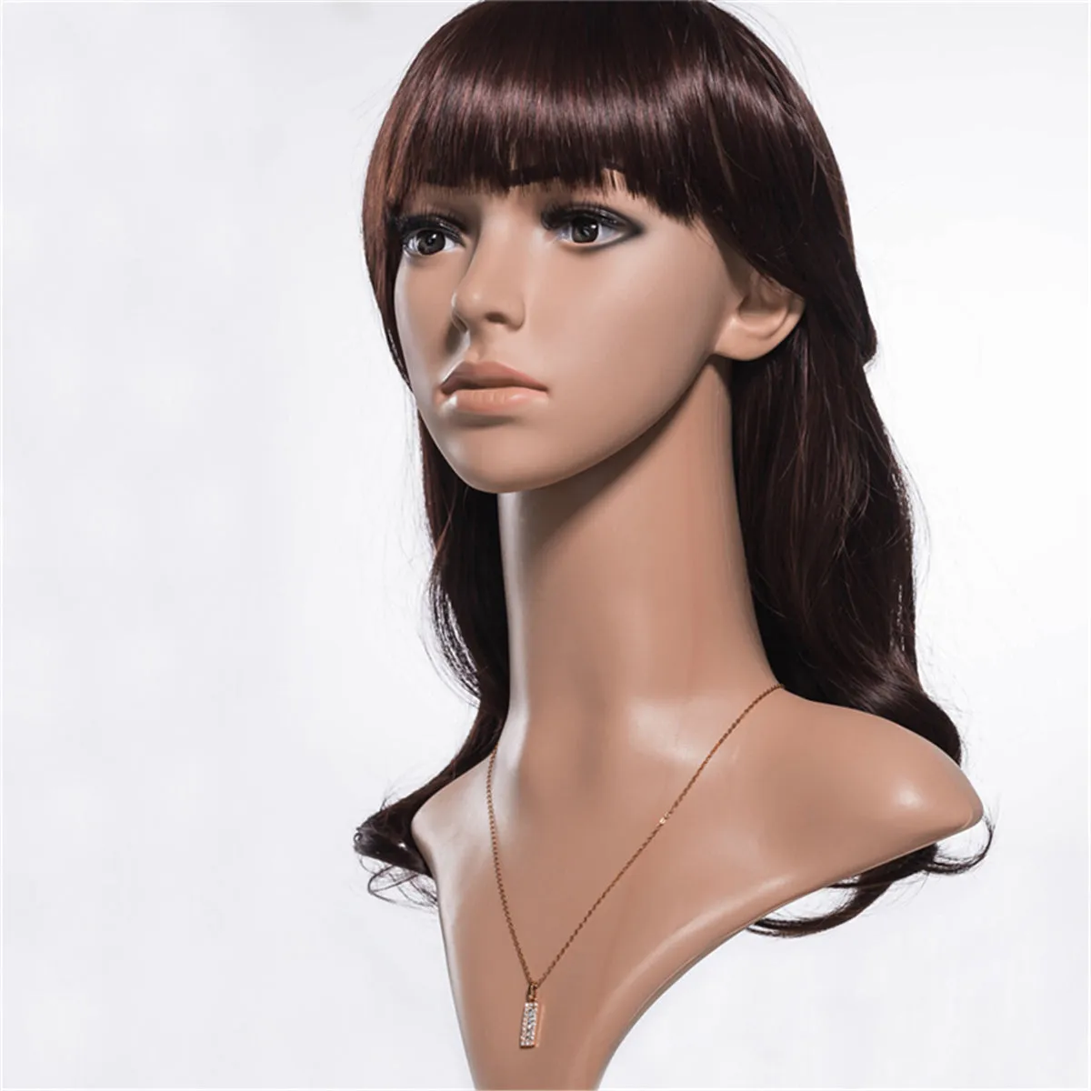 Crystal & Cubic Zirconia Card Pendant Necklace