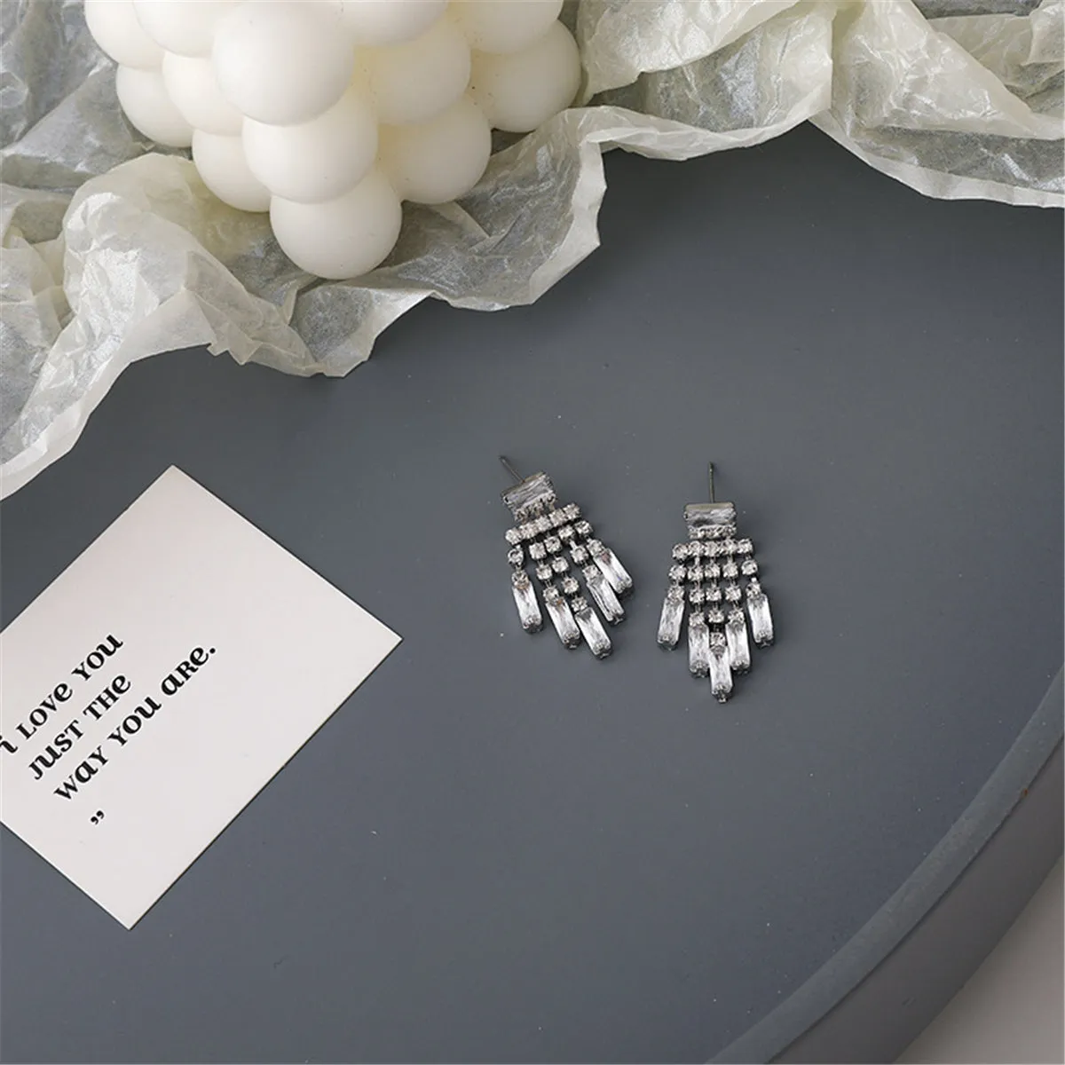 Crystal & Cubic Zirconia Silver-Plated Chandelier Drop Earrings