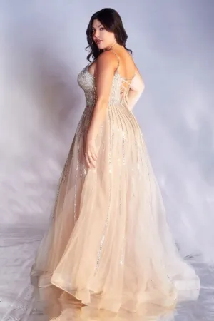 Curvy Embellished Gown