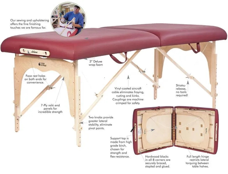 Custom Craftworks Classic Series Athena Portable Table