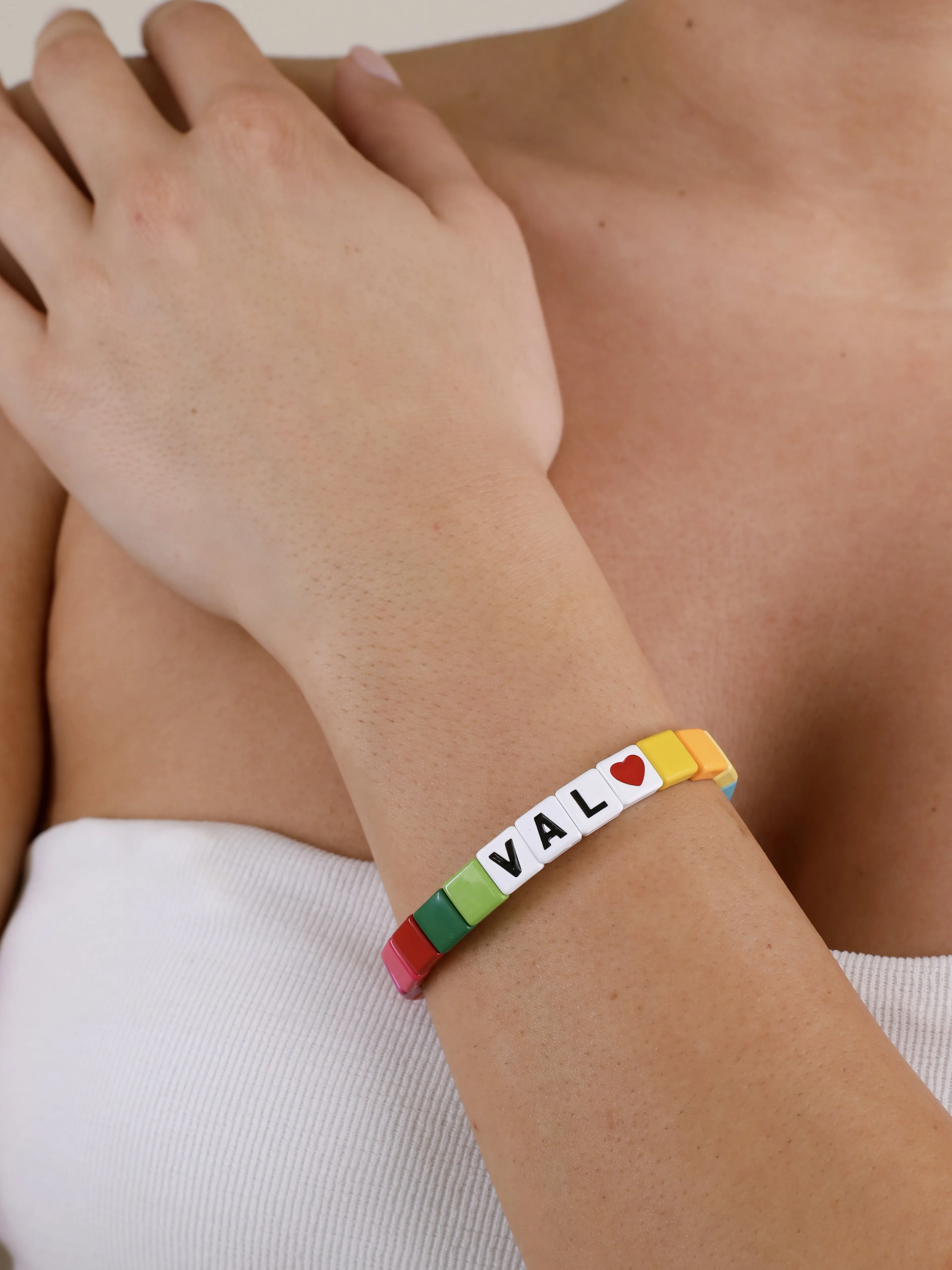 Custom Rainbow Bracelet