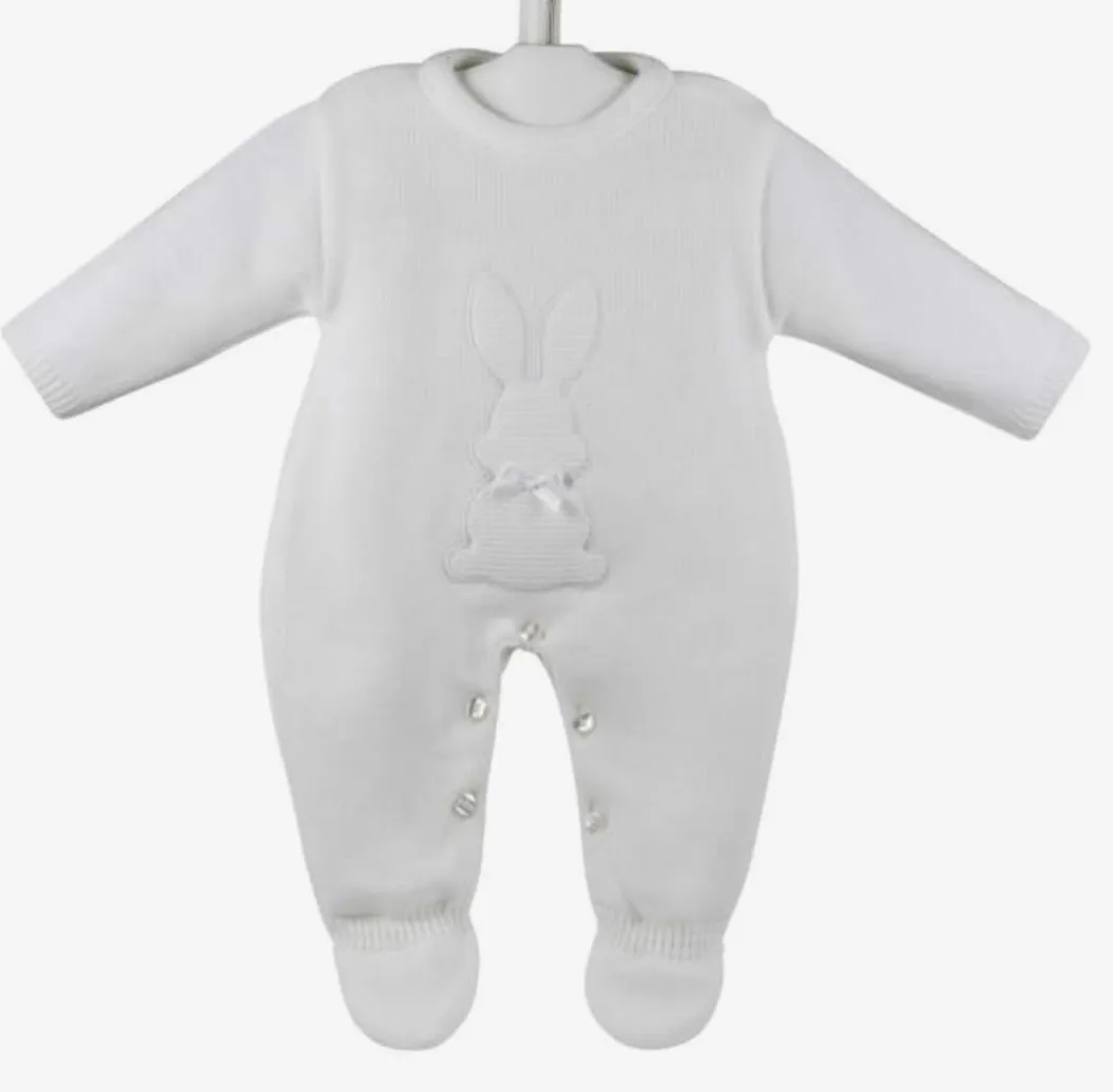 Dandelion Knitted Bunny Babygrow