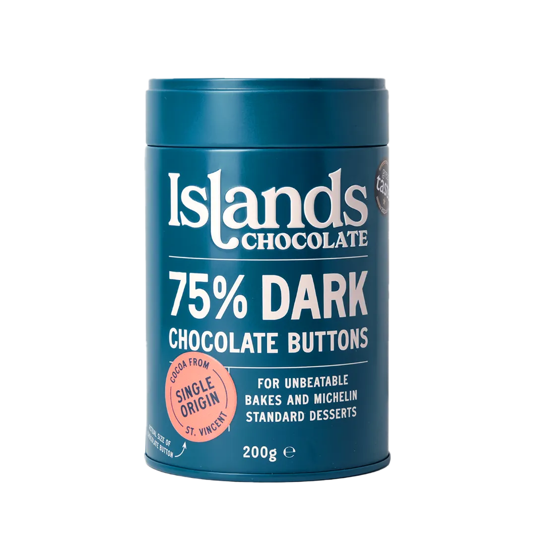 Dark Chocolate Buttons 75% 6 x 200g