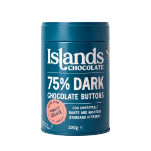 Dark Chocolate Buttons 75% 6 x 200g