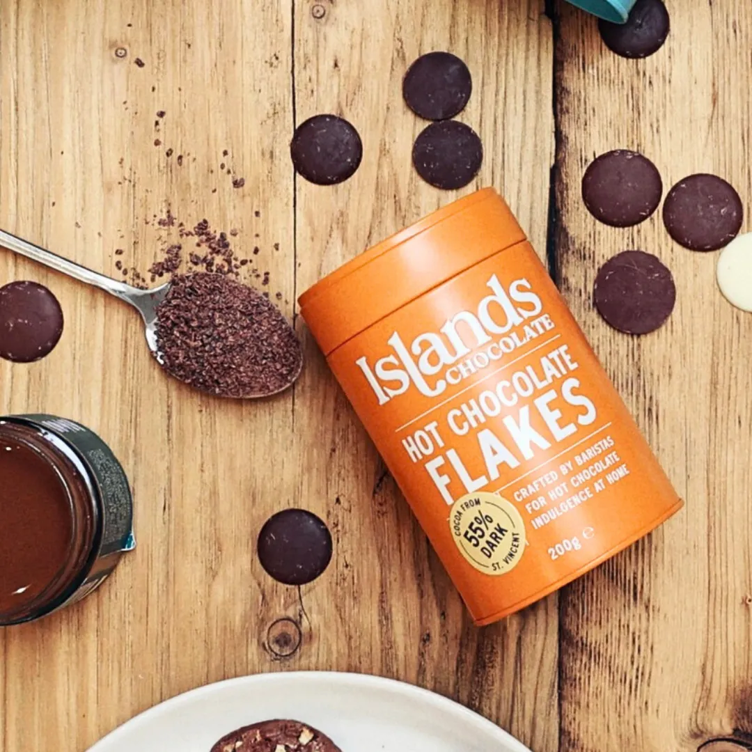 Dark Hot Chocolate Flakes 55% 6 x 200g