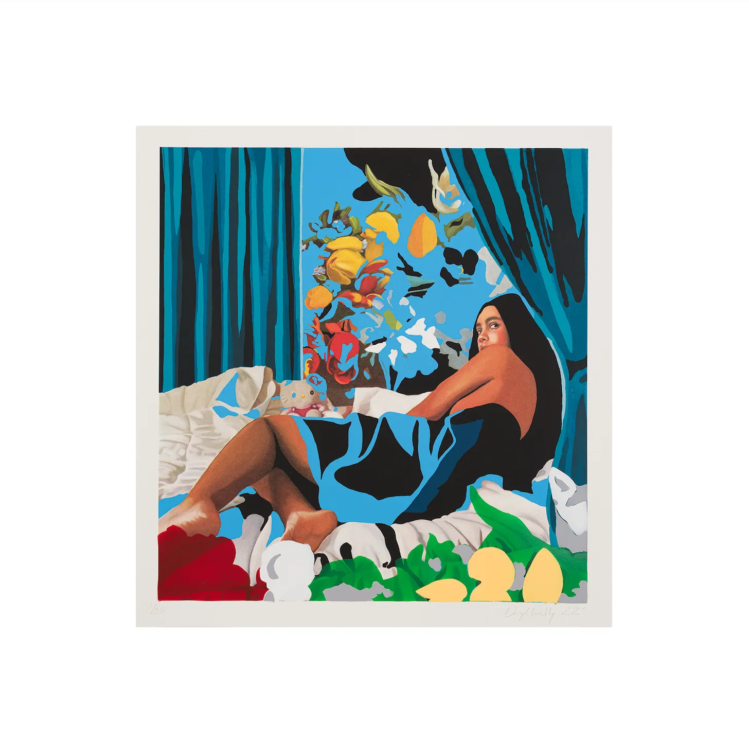 Darryl Westly, Odalisque 1, 2022, Hand-Embellished, Signed, and Numbered Limited Edition Print