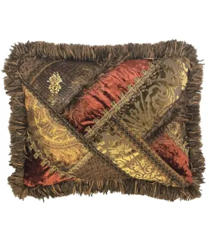 Decorative Accent Pillow Pieced  18x13
