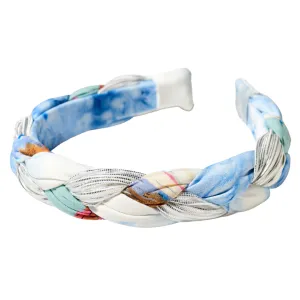 Desert Skies Braided Headband - Blue Clouds
