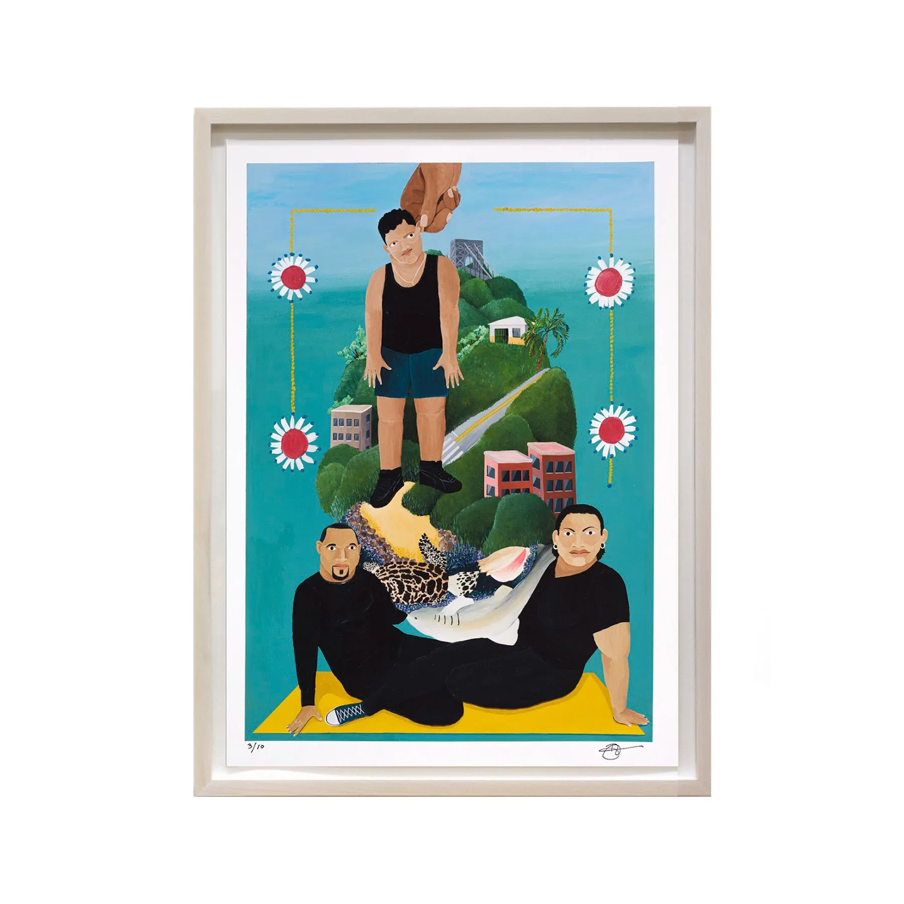 Devin Osorio, Alza la Oreja Hacia Dios, 2022; Hand-Embellished, Signed, and Numbered Limited Edition Print