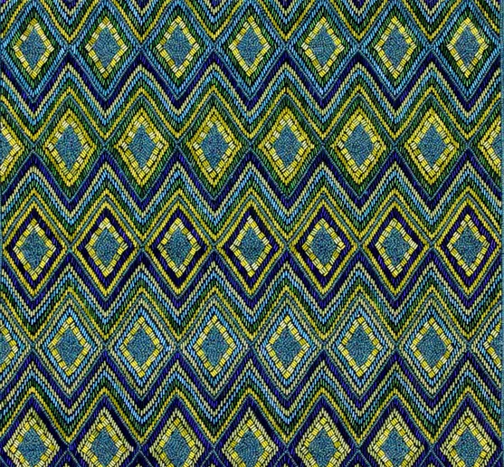 Diamond Design Fully Beaded Pillow - Sabira Collection