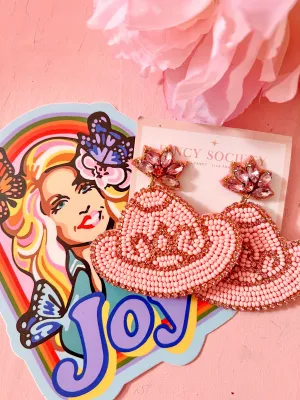 Dolly Cowgirl Hat Earrings