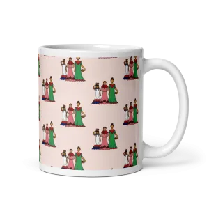 Dominican Faceless Dolls White Glossy Mug