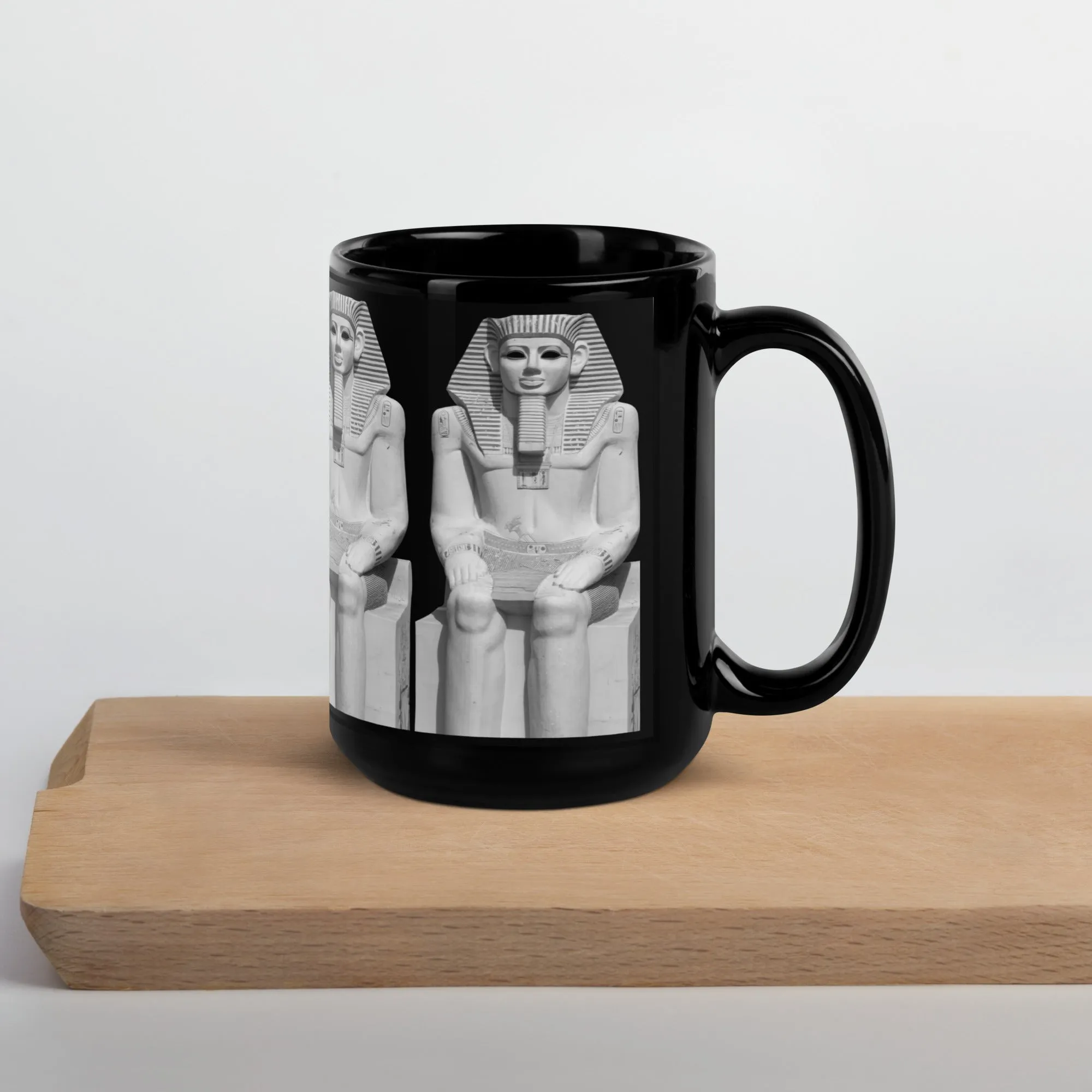 Egypt Black Glossy Mug