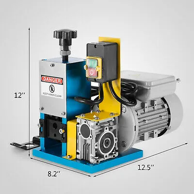 Electric Wire Stripping Machine Portable Powered Comercial 1/4HP Cable Stripper