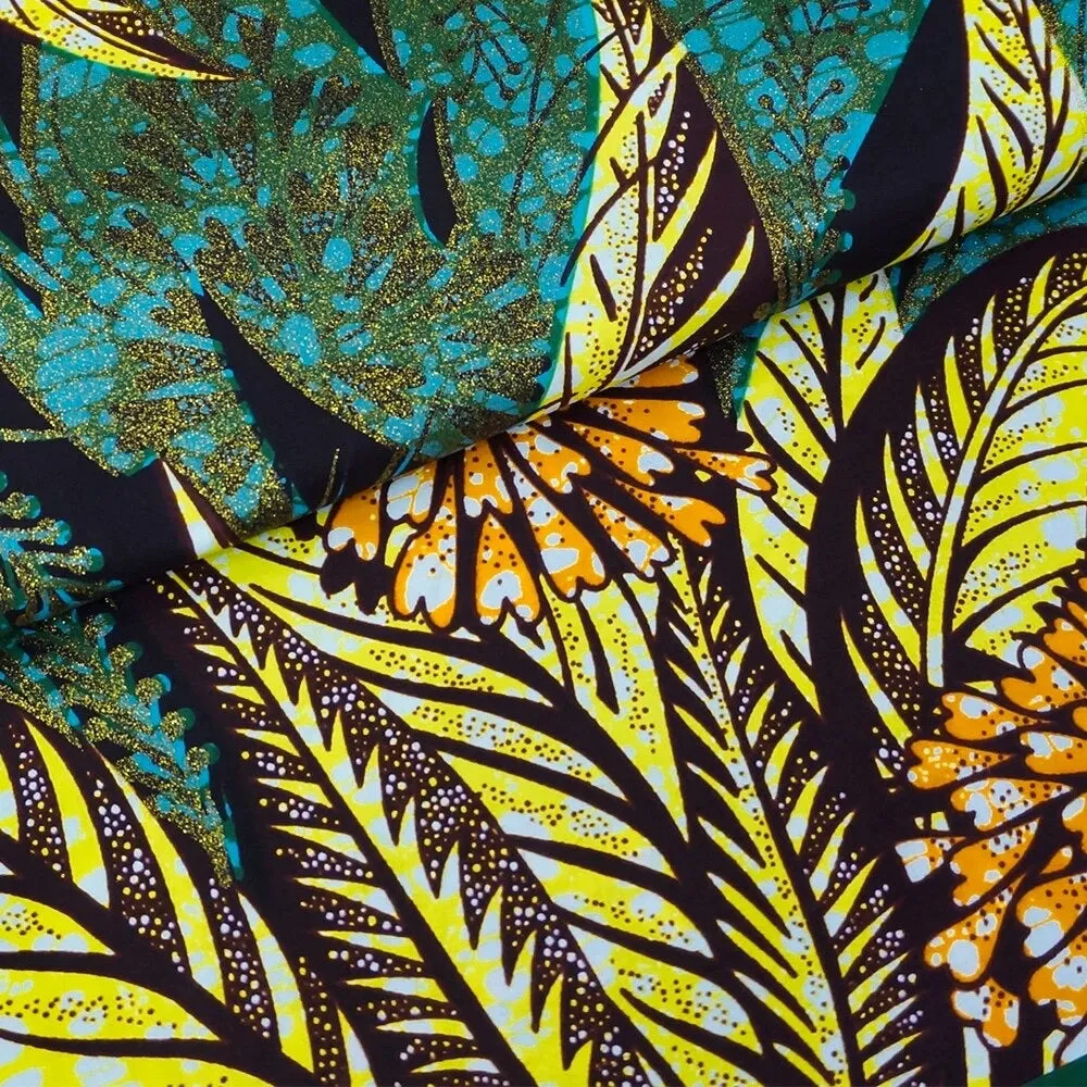 Embellish with gold print 100% cotton