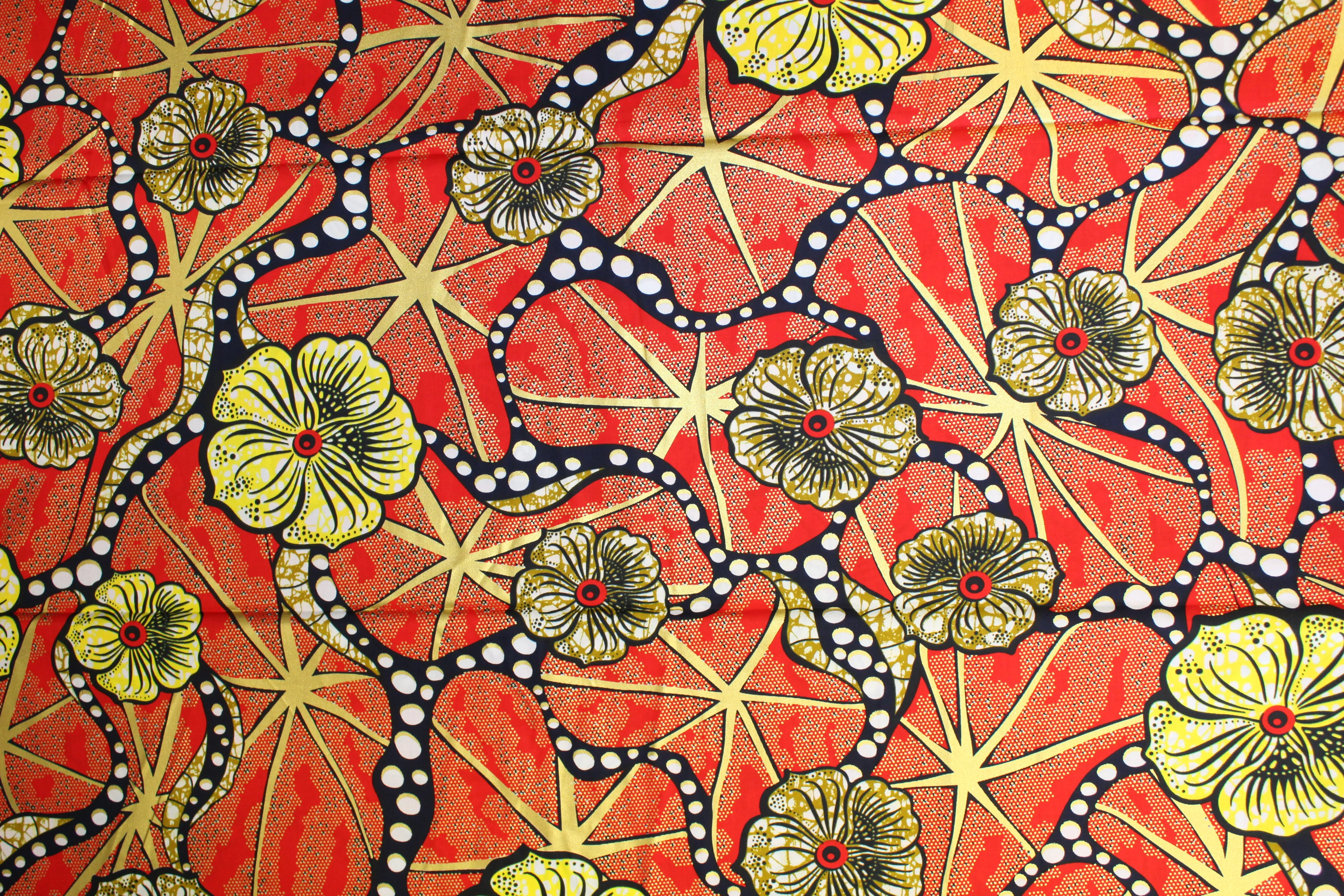 Embellish with gold print 100% cotton