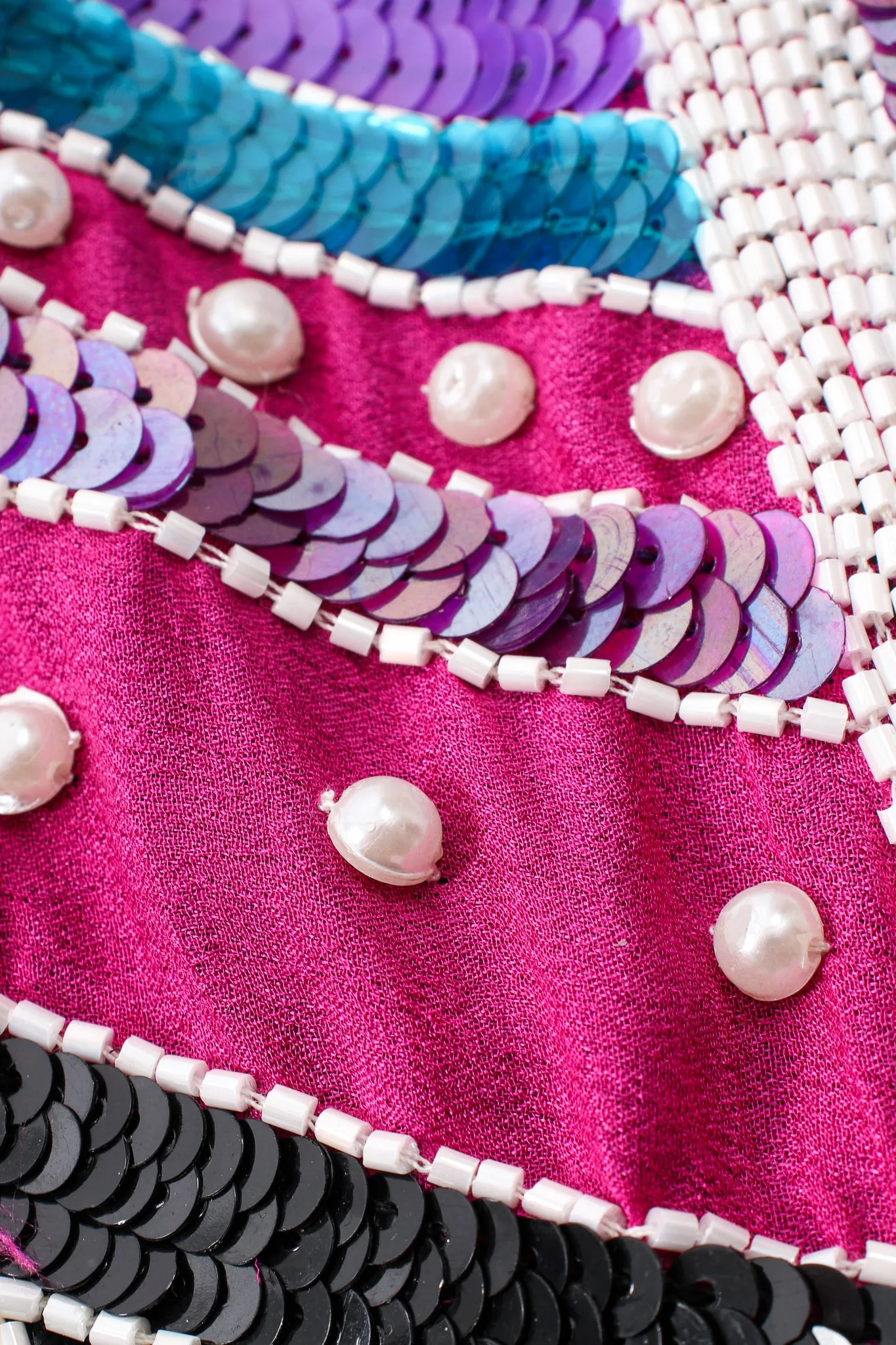 Embellished Sequin Pearl Duster
