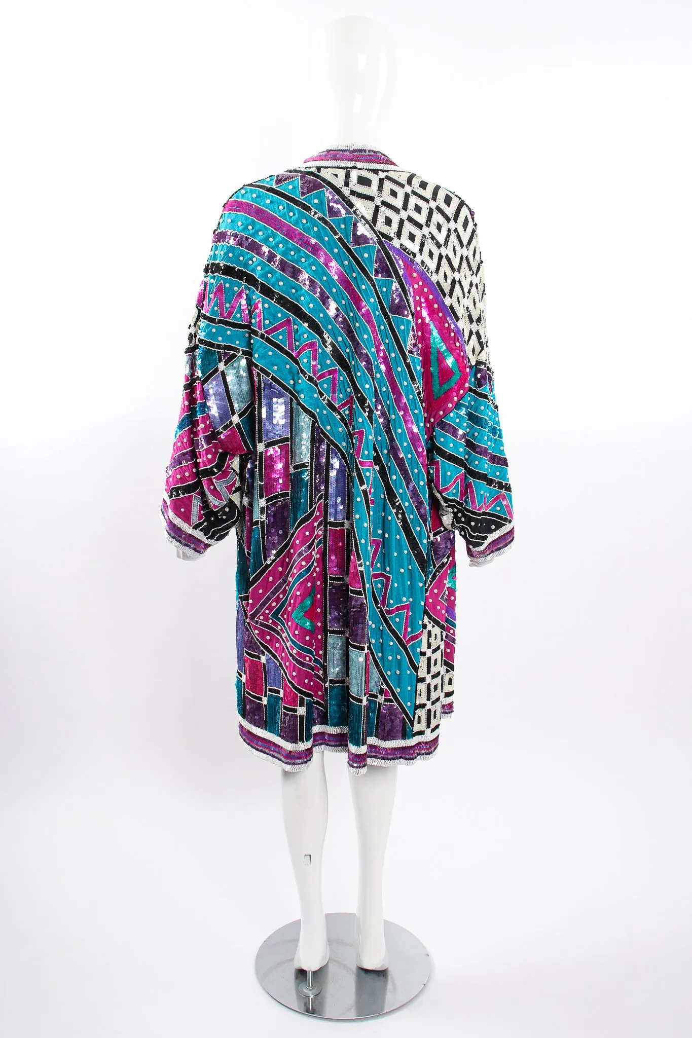 Embellished Sequin Pearl Duster