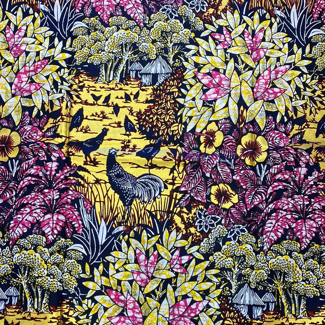 Embellished with gold print 100% Cotton