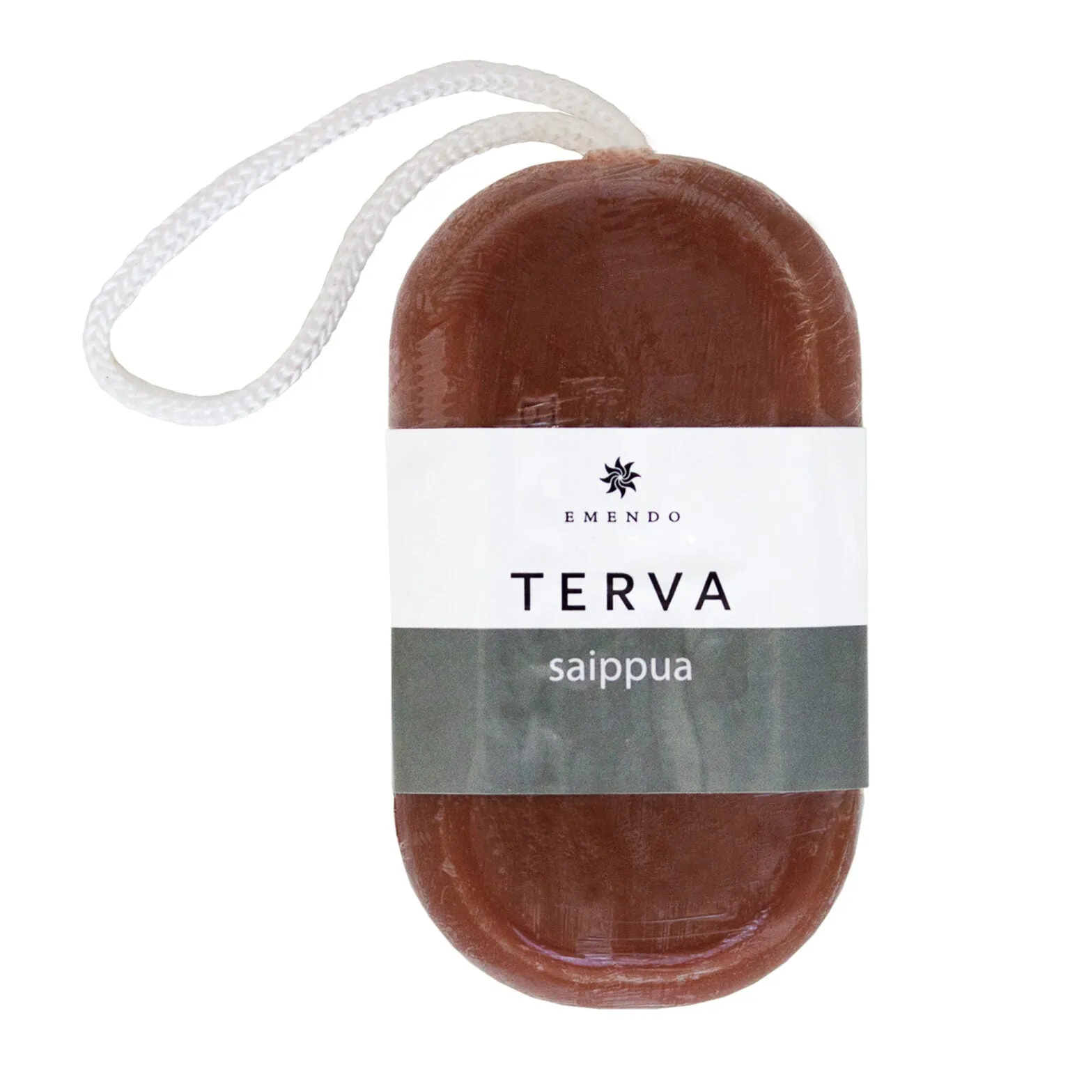 Emendo Made in Finland Tar soap with rope 180 g  (terva)