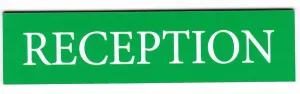 Engraved Acrylic Laminate Reception Door Sign