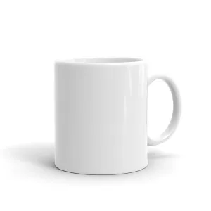 Enneagram 6 White glossy mug