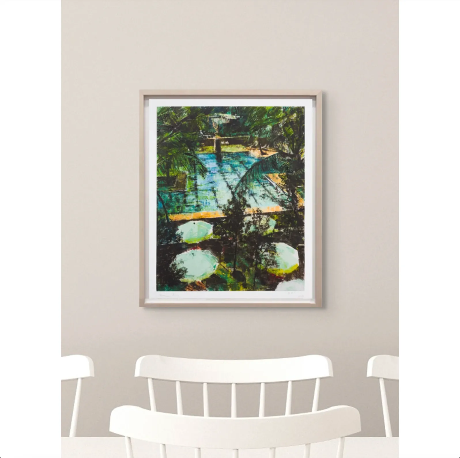 Enoc Perez, Dorado Beach Pool, 2024; Limited Edition Print