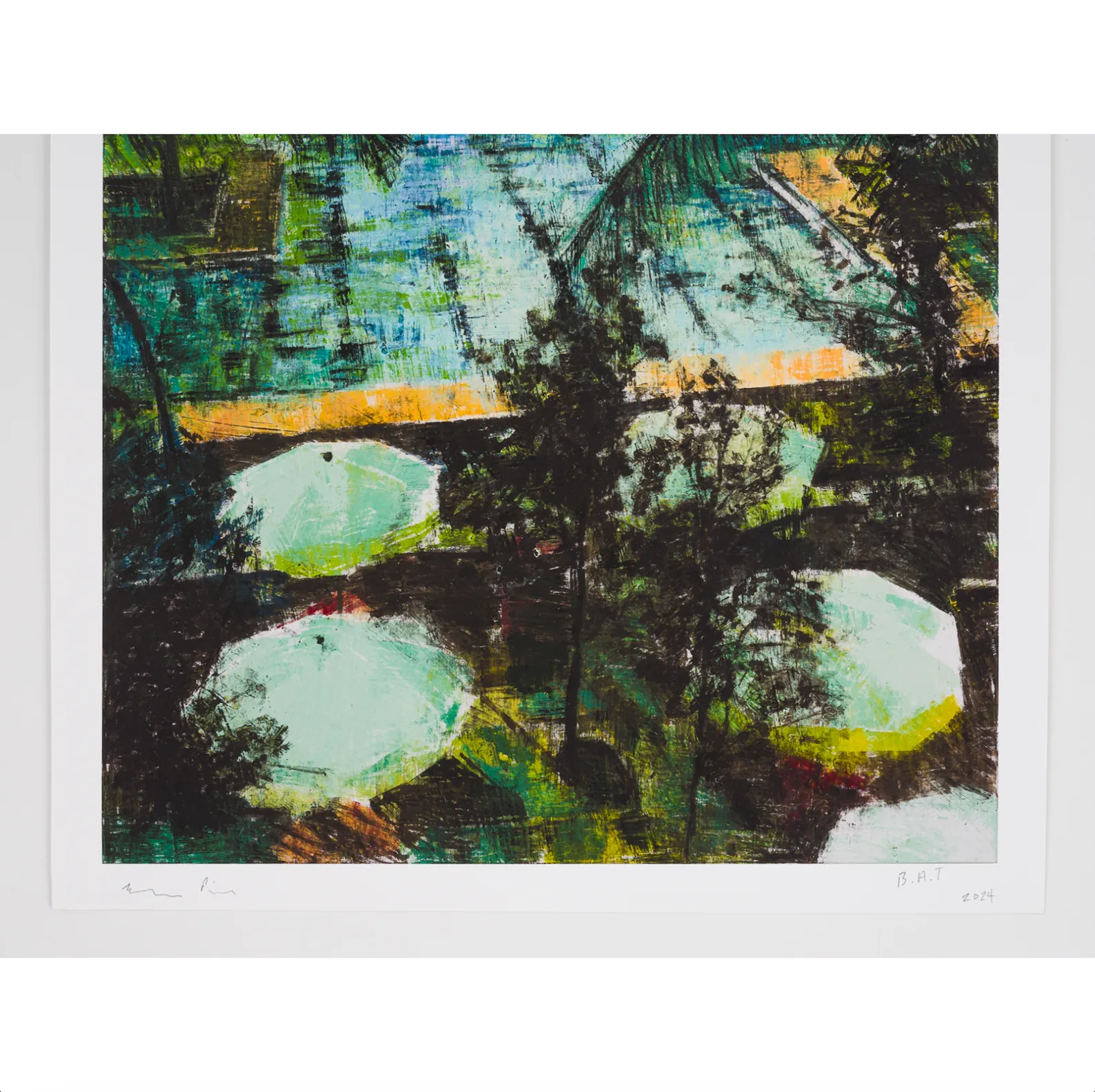 Enoc Perez, Dorado Beach Pool, 2024; Limited Edition Print