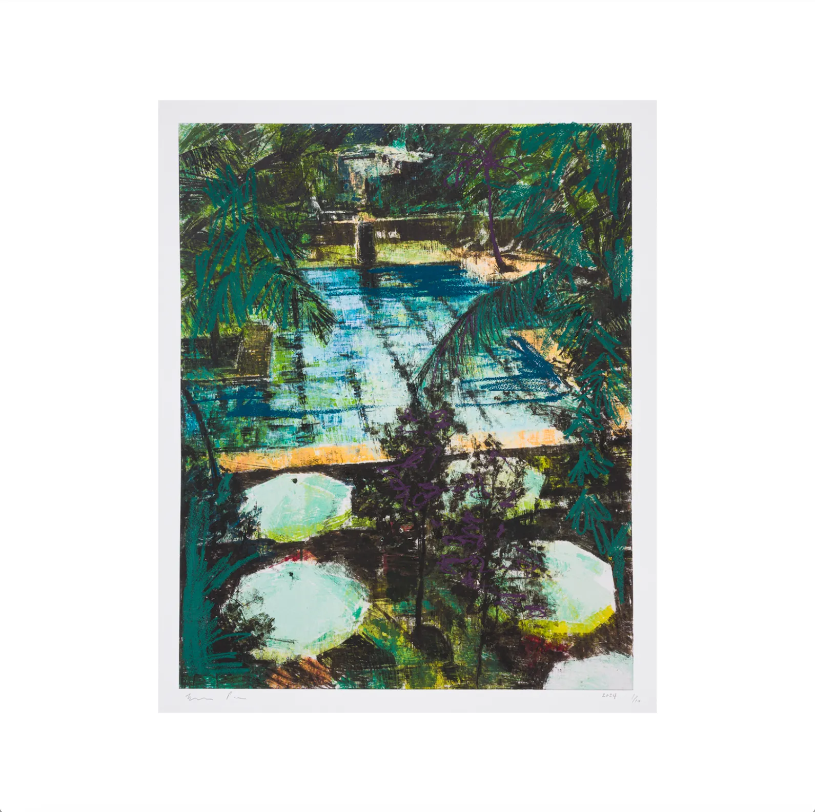 Enoc Perez, Dorado Beach Pool, 2024; Limited Edition Print