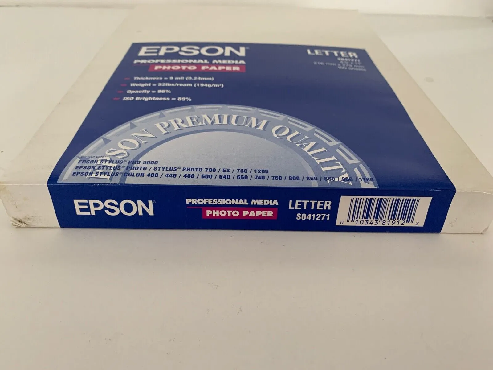 Epson Glossy Pro Media Photo White Paper