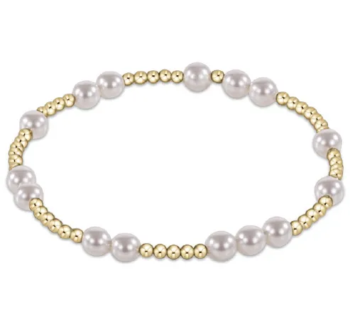 Extend Hope Unwritten 5mm Bead Bracelet - Pearl