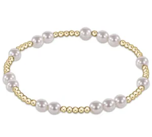 Extend Hope Unwritten 5mm Bead Bracelet - Pearl