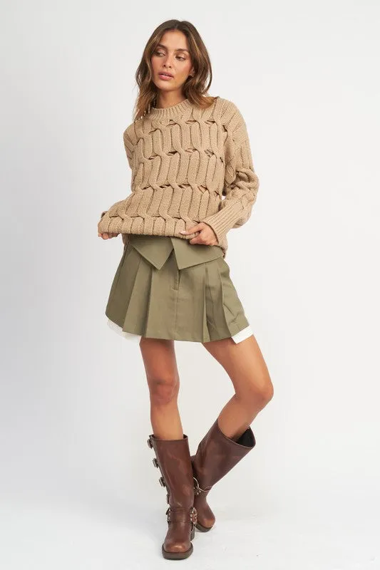 Eyelet Sweater