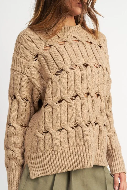 Eyelet Sweater