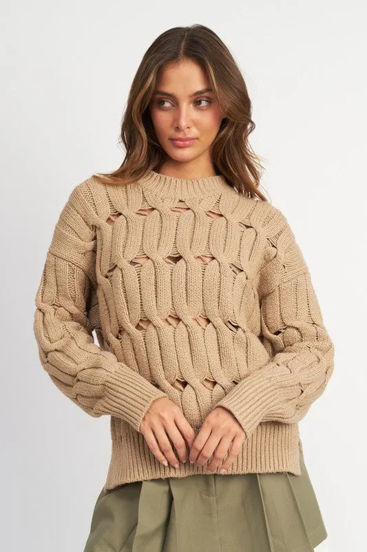Eyelet Sweater