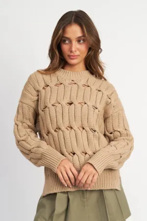 Eyelet Sweater
