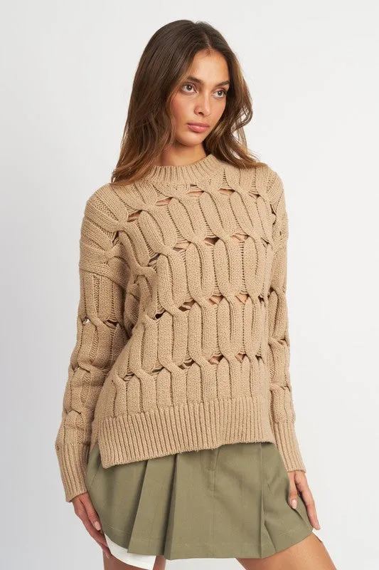 Eyelet Sweater