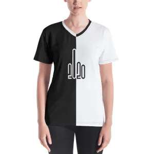 F*ck 2020 - Black and White Split - Women's V-neck