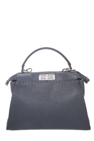 Fendi Slate Gray Medium Selleria Peekaboo