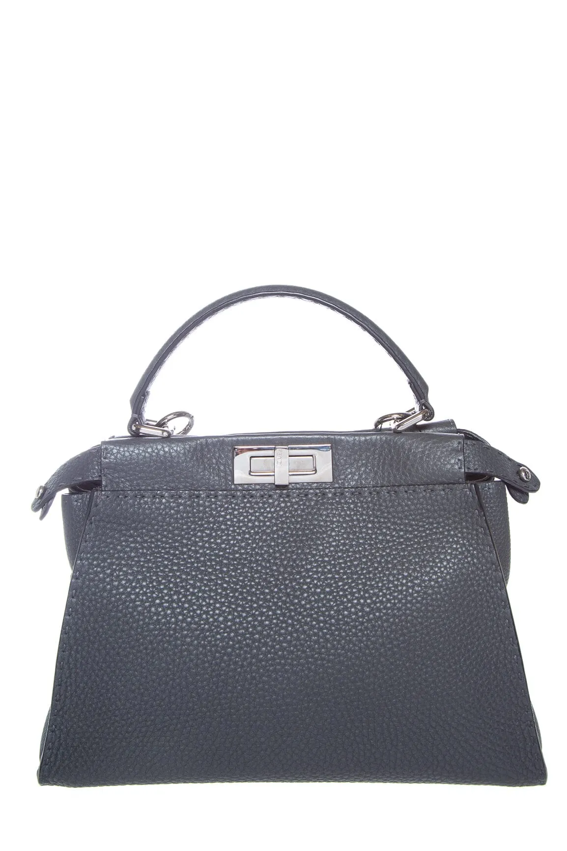 Fendi Slate Gray Medium Selleria Peekaboo