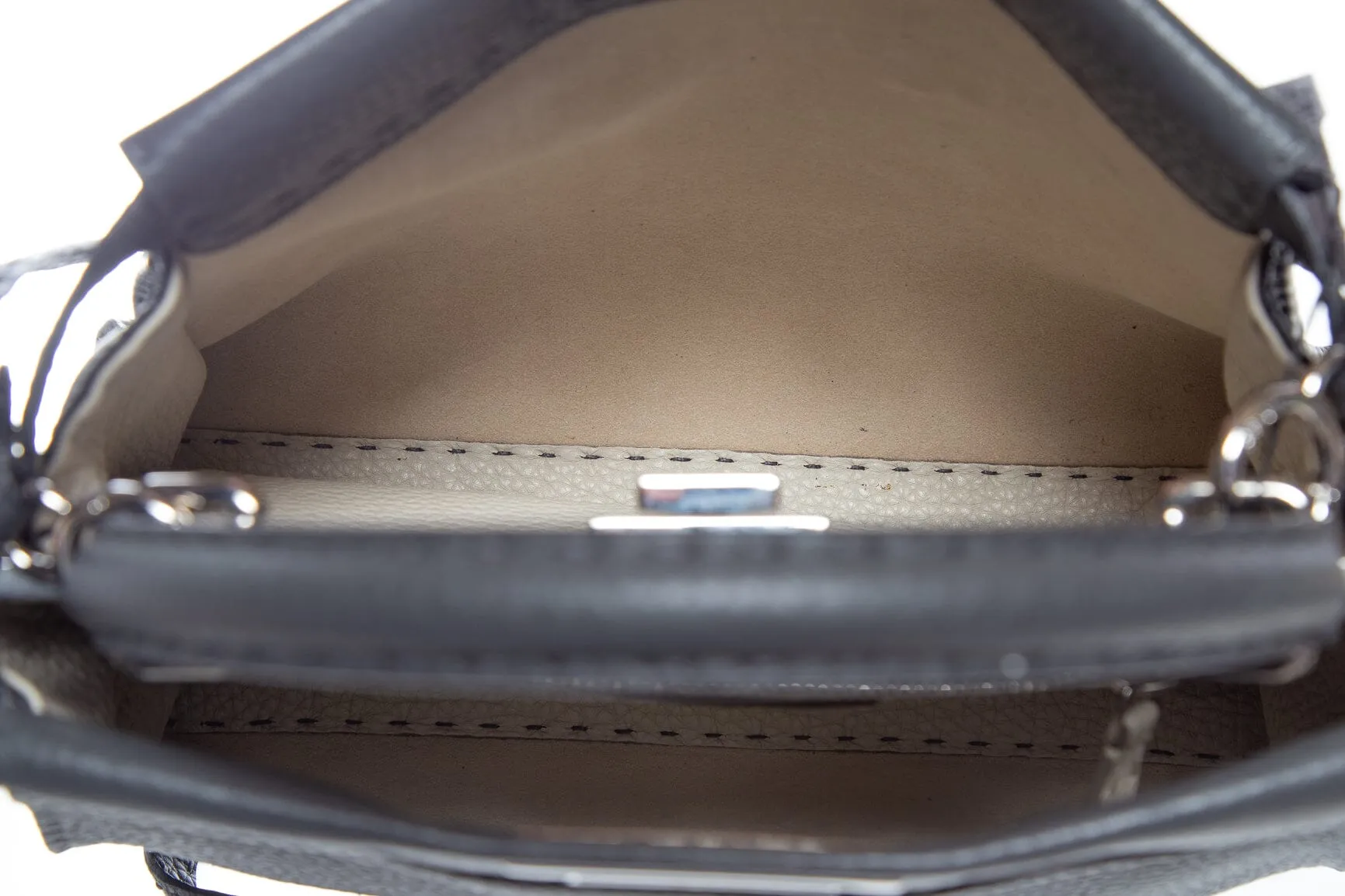 Fendi Slate Gray Medium Selleria Peekaboo