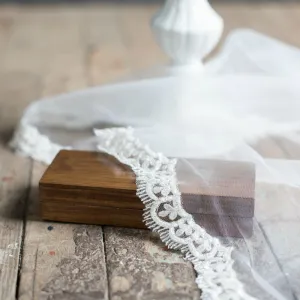 Fernanda Champagne Beaded Veil