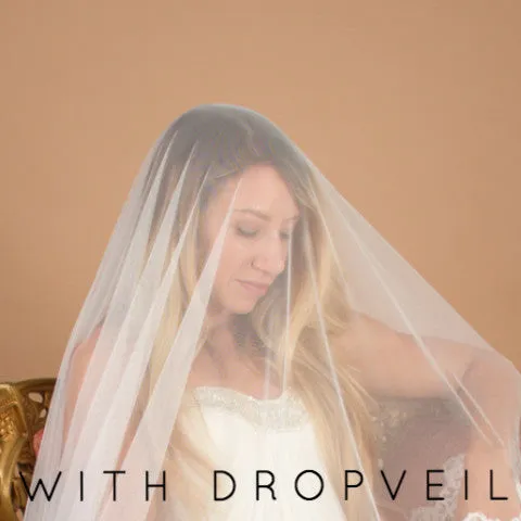 Fernanda Champagne Beaded Veil