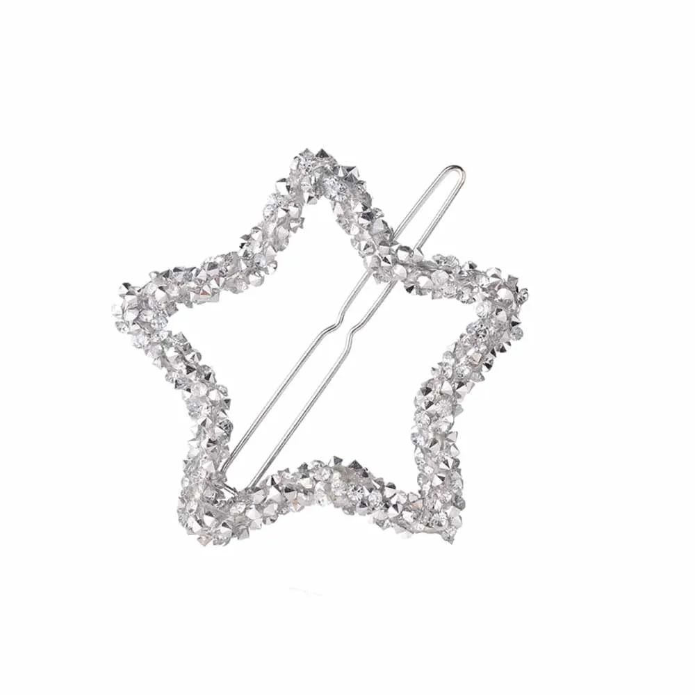 Ferosh Clora Silver Shining Star Hair Pin