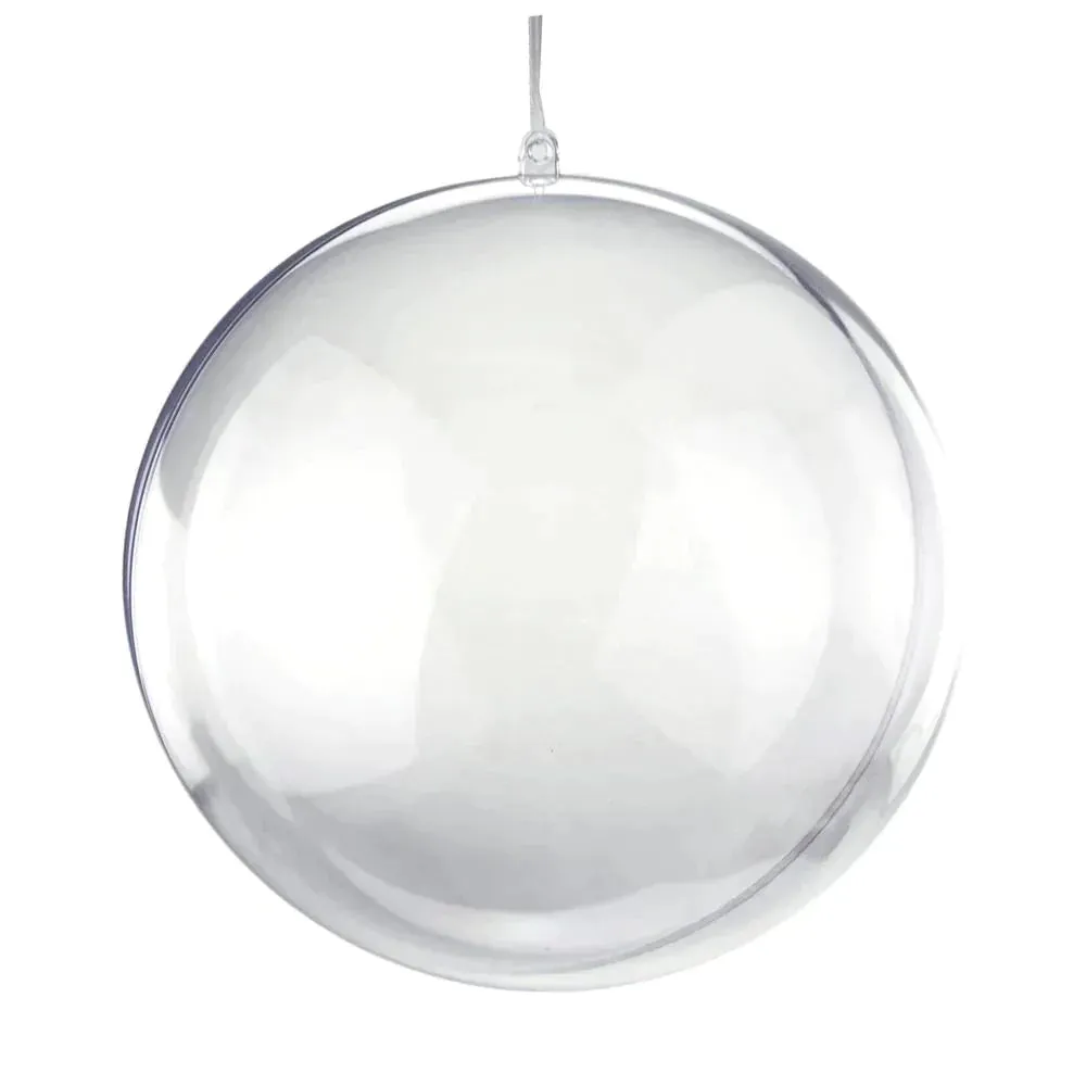 Fillable Round Clear Ball Ornaments