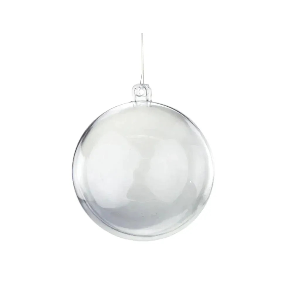 Fillable Round Clear Ball Ornaments