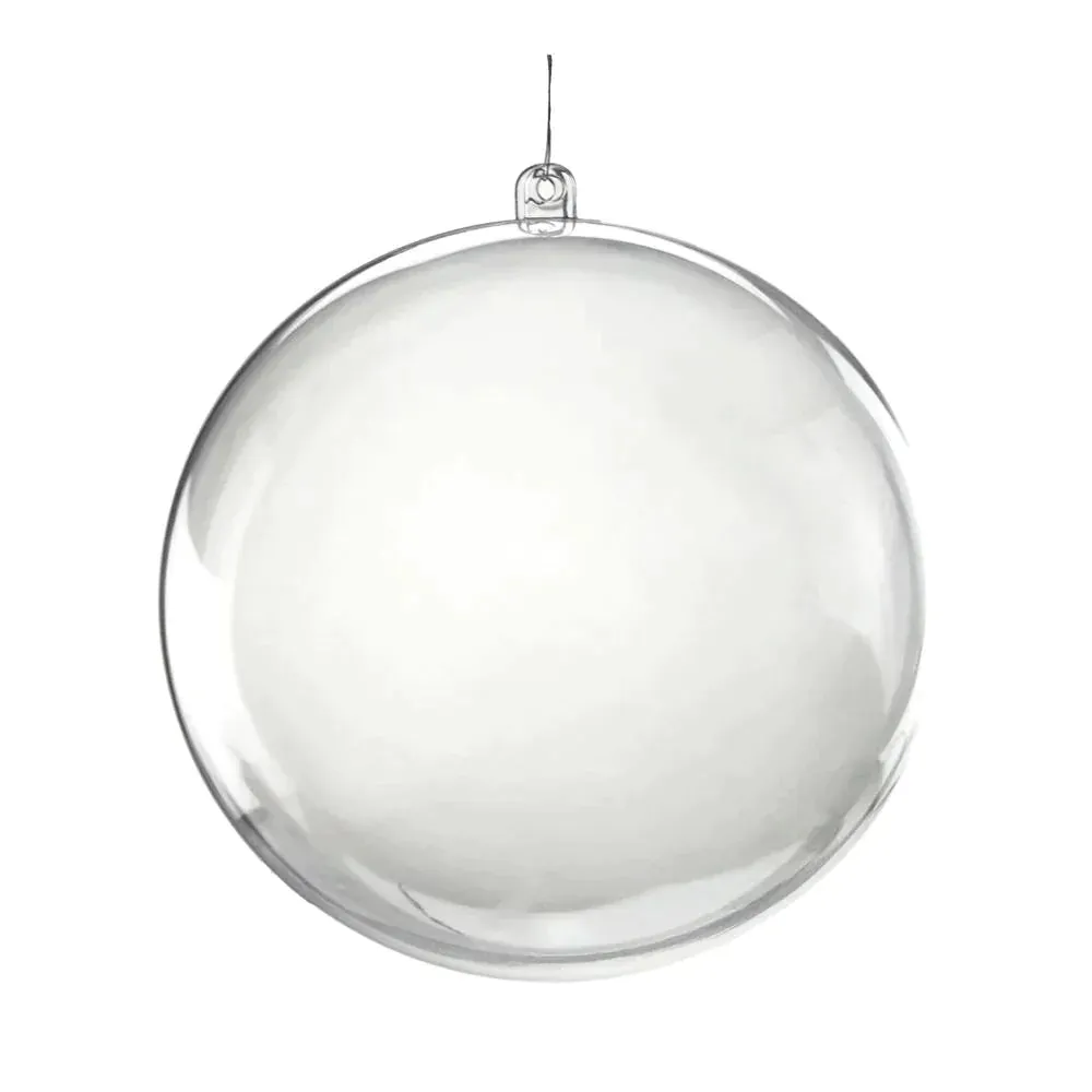 Fillable Round Clear Ball Ornaments