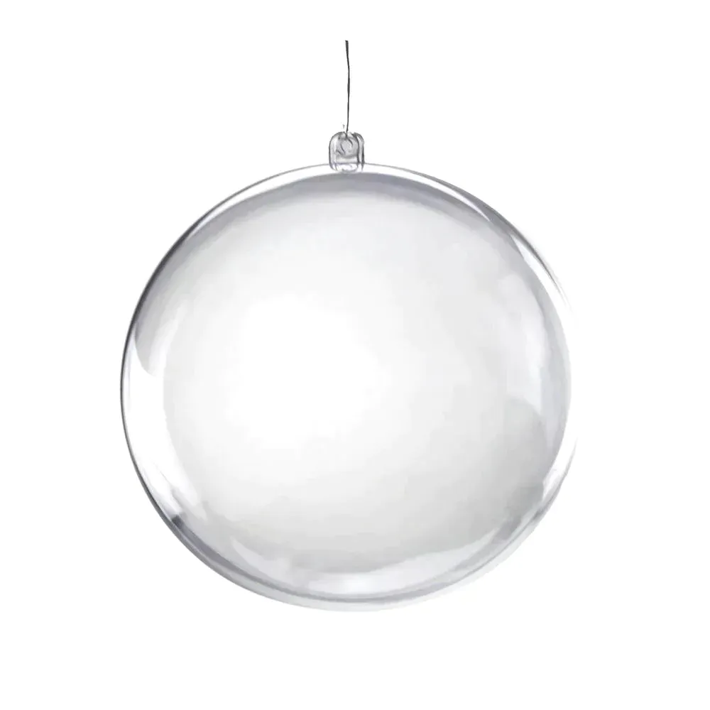 Fillable Round Clear Ball Ornaments