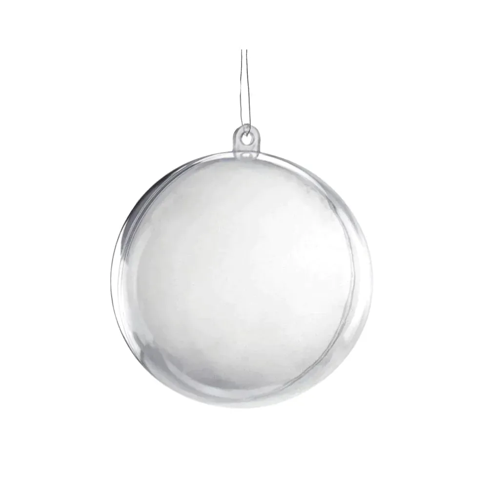 Fillable Round Clear Ball Ornaments