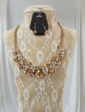 FINAL SALE was $26.99 - Glitzy Rose Gold  Necklace